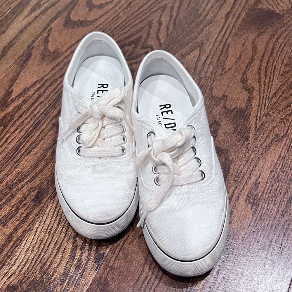 RE/DONE 70s low Top Skate Sneaker in off white - size 36